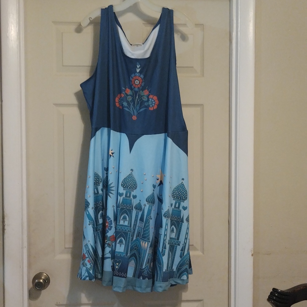 CowCow sleeveless Disney parks inspired It's a Small World dress size 5x